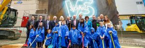 Official groundbreaking ceremony marks the first step in building a new SickKids. (CNW Group/SickKids Foundation)