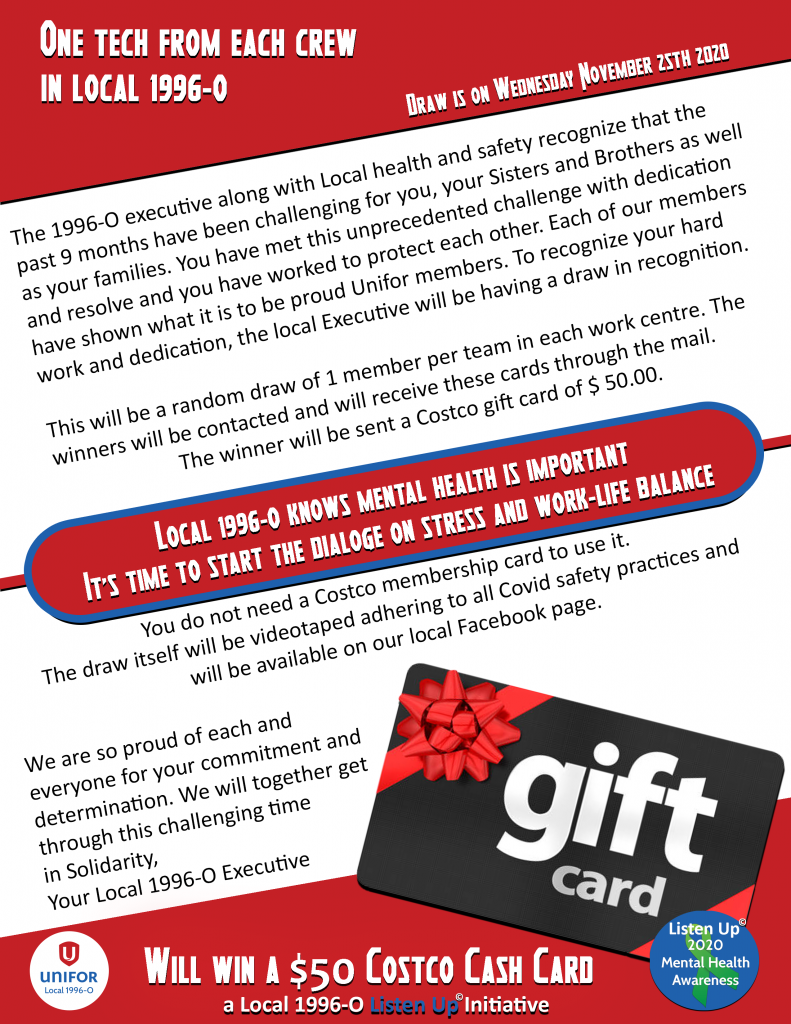1996-O Gift card draw