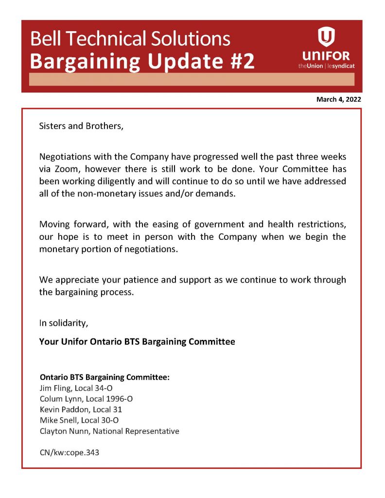 BTS ON 2022 Bargaining Bulletin 2 ENG