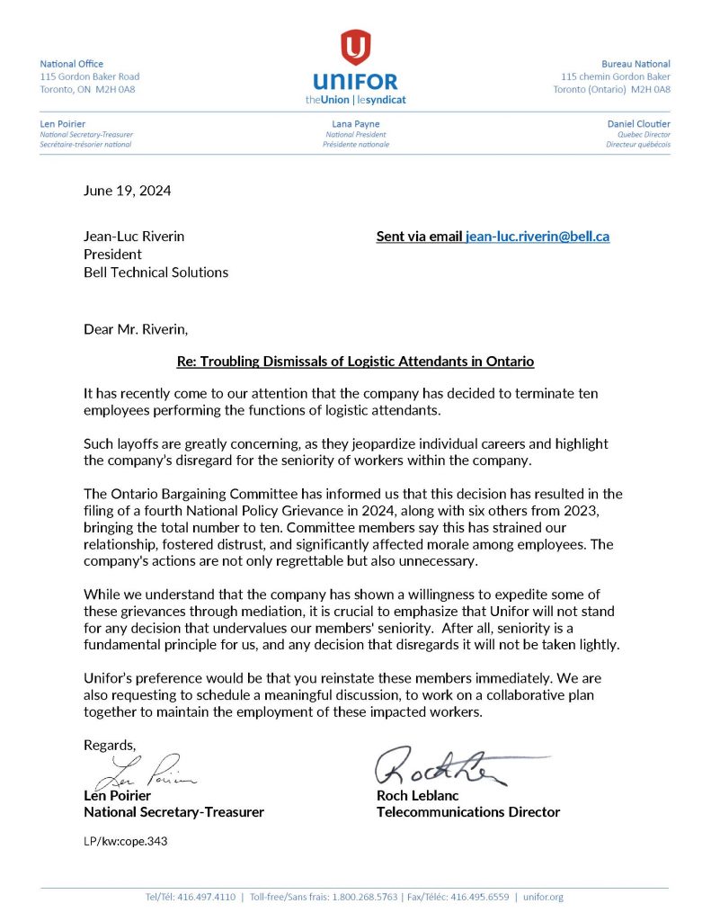 Letter to Jean-Luc Riverin 0624