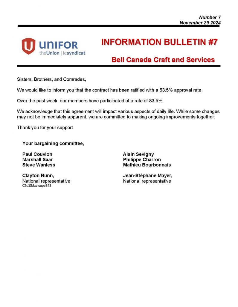 2024-11-29-Bell-Craft-Information-Bulletin--7 Vote Results_Page_1